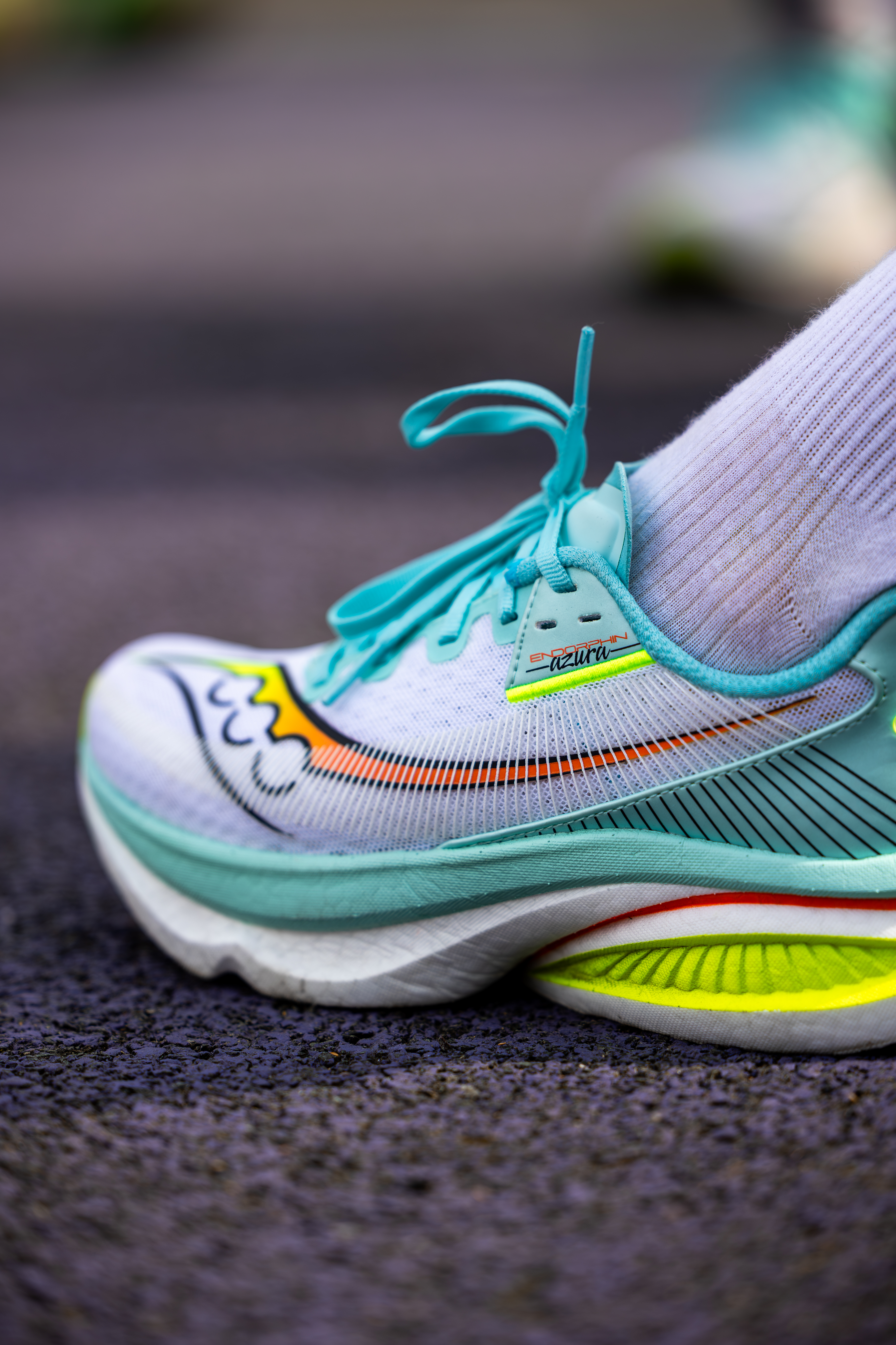 On running shoe detail, TCS London Marathon 2026